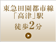 最寄駅・東急田園都市線「高津・二子玉川・溝の口」